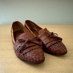 Vintage Bass Brown Tassle Loafers